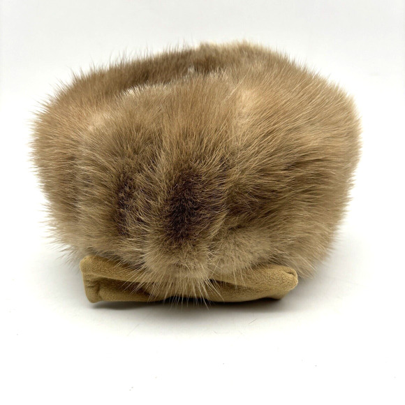 Vintage 60s Betmar Brown Genuine Fur Suede Bow Pillbox Hat USA Union Made main image 10